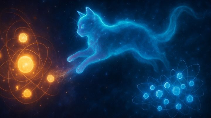 量子の猫はこうして物質へ飛び移る