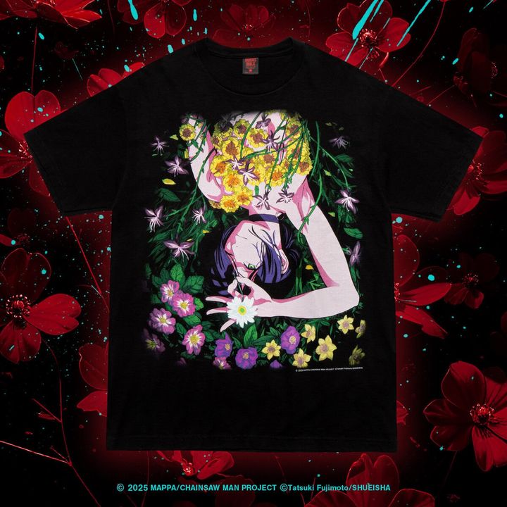 【チェンソーマン最新コラボ】ギークス ルールが手がける“レゼ篇”グラフィックTシャツ、即完売必至