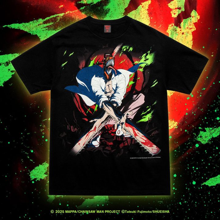 【チェンソーマン最新コラボ】ギークス ルールが手がける“レゼ篇”グラフィックTシャツ、即完売必至
