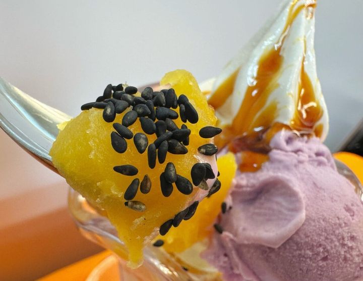 ねっとりとした食感の「さつまいもペースト」はお芋の甘みをギュッと濃縮したようなリッチな味わい