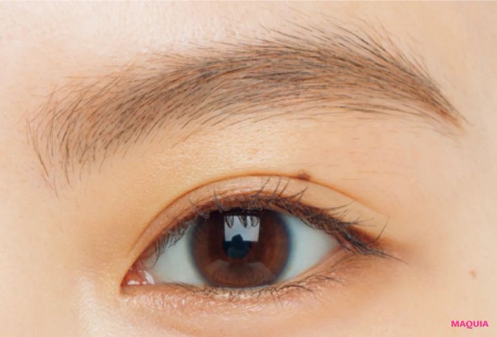 アイブロウ 醸し眉 トレンド セザンヌ 極細アイブロウマスカラ 仕上がり