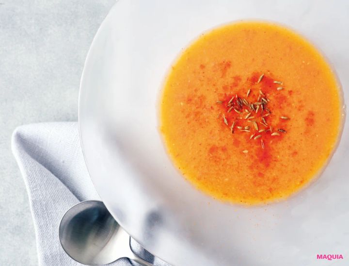 美容 ポタージュ トレンド パプリカ×トマトの美白冷製ポタージュ