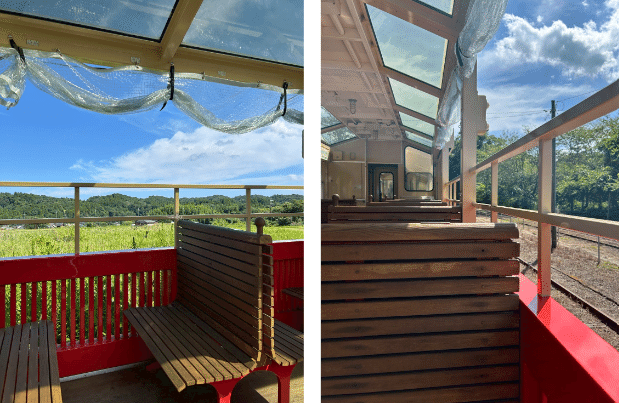 ②トロッコからの景色