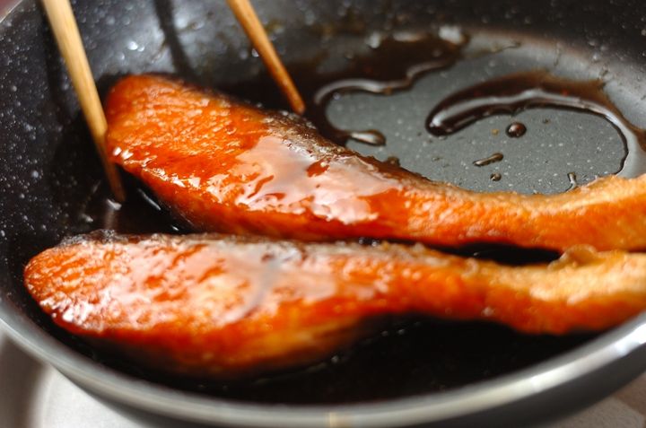鮭の照り焼きの作り方4