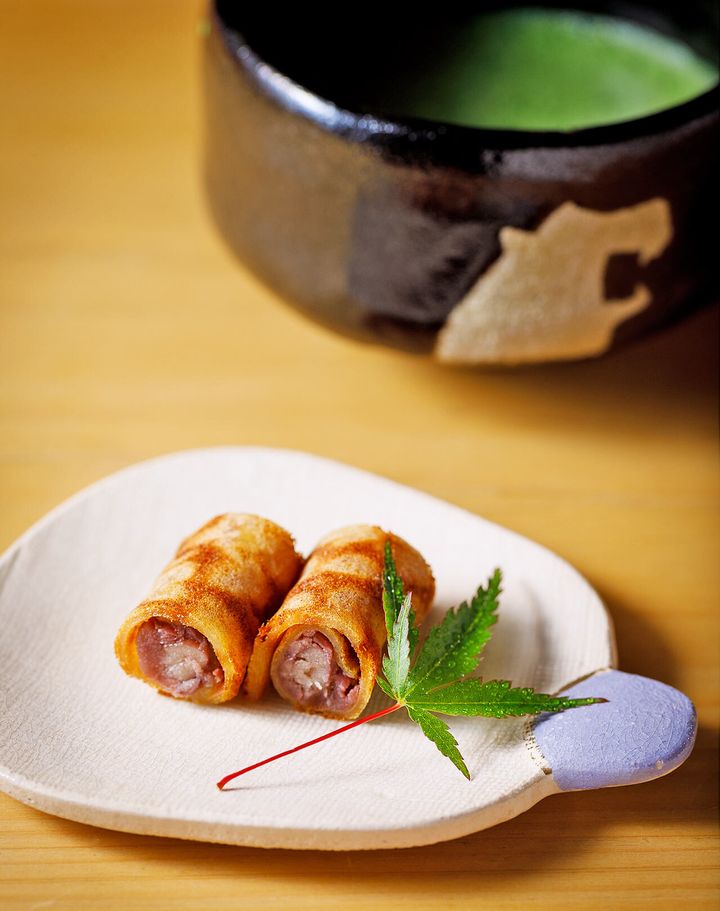 銀座『銀座 虎あら』のお抹茶と「虎まき」