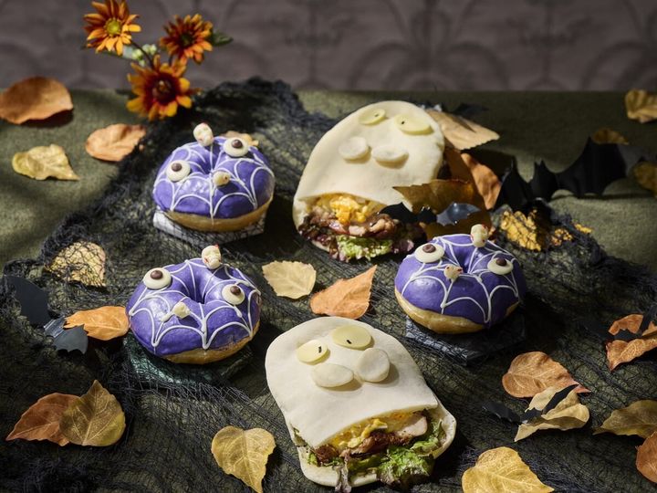 マンスリーベーカリー「おばけのピタサンド／ハロウィーンドーナツ」