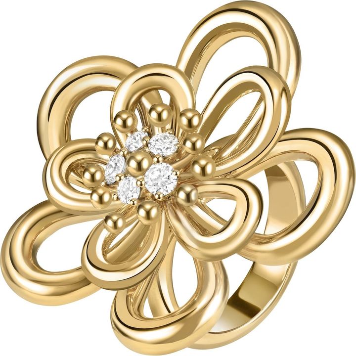 「フラワーレース」リング（YG×ダイヤモンド）￥2,072,400