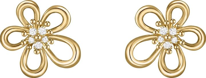 「フラワーレース」イヤリング（YG×ダイヤモンド）￥2,072,400