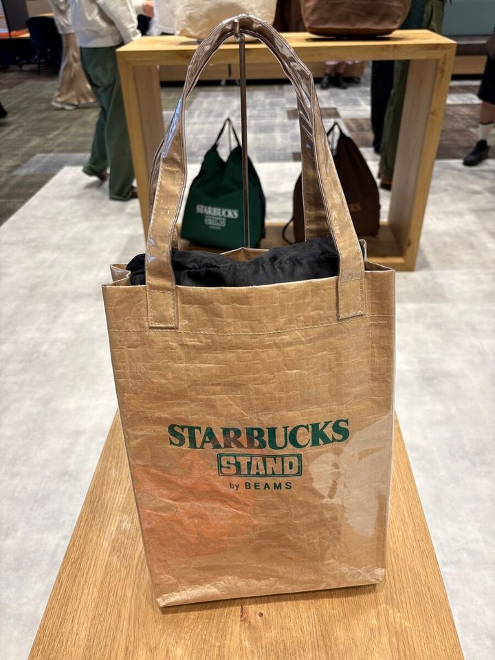 STARBUCKS STAND by BEAMS LOGO PVC ショッパートート