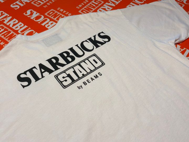STARBUCKS STAND by BEAMS LOGO Tシャツ