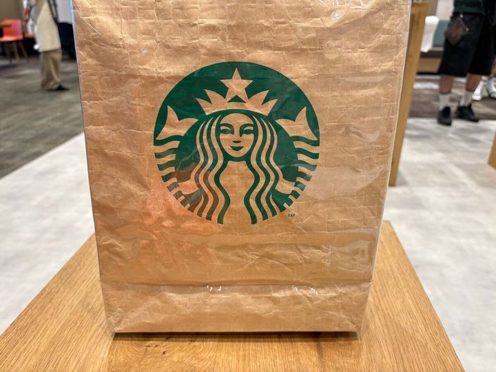 STARBUCKS STAND by BEAMS LOGO PVC ショッパートート