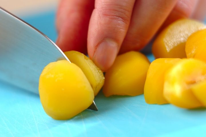 おこわ風栗ご飯の下準備1