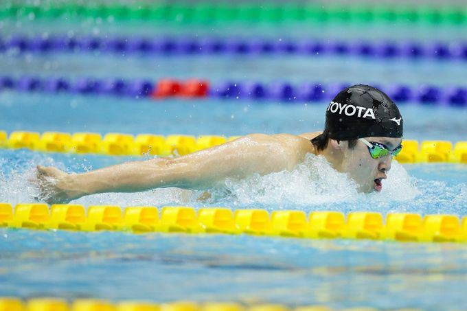 2種目で好タイムをマークした南井。「南井を選べばよかった、と言わせる泳ぎをしたい」