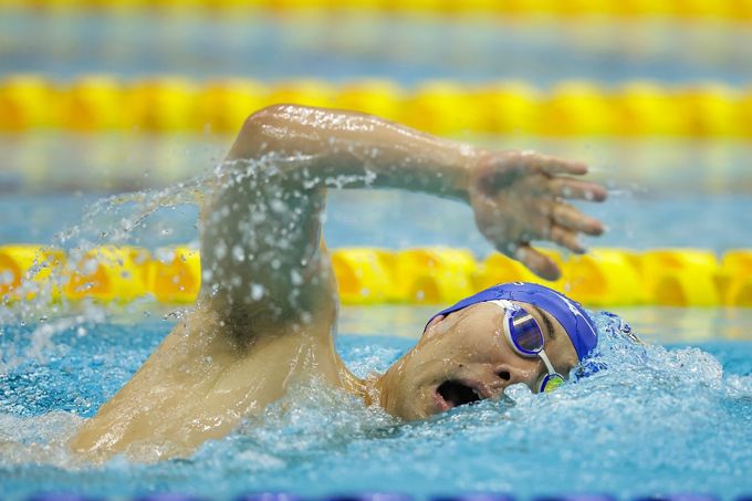 山口は「これまであまり出場していないので記録を出せたら」と自由形にエントリーした