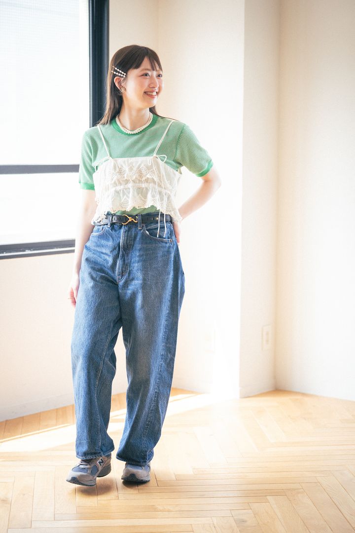 Tシャツの着こなし２選。レディに仕上げるには何を合わせたらいい？【FUDGE FRIEND おしゃれさんの毎日コーディネート｜Maruru】