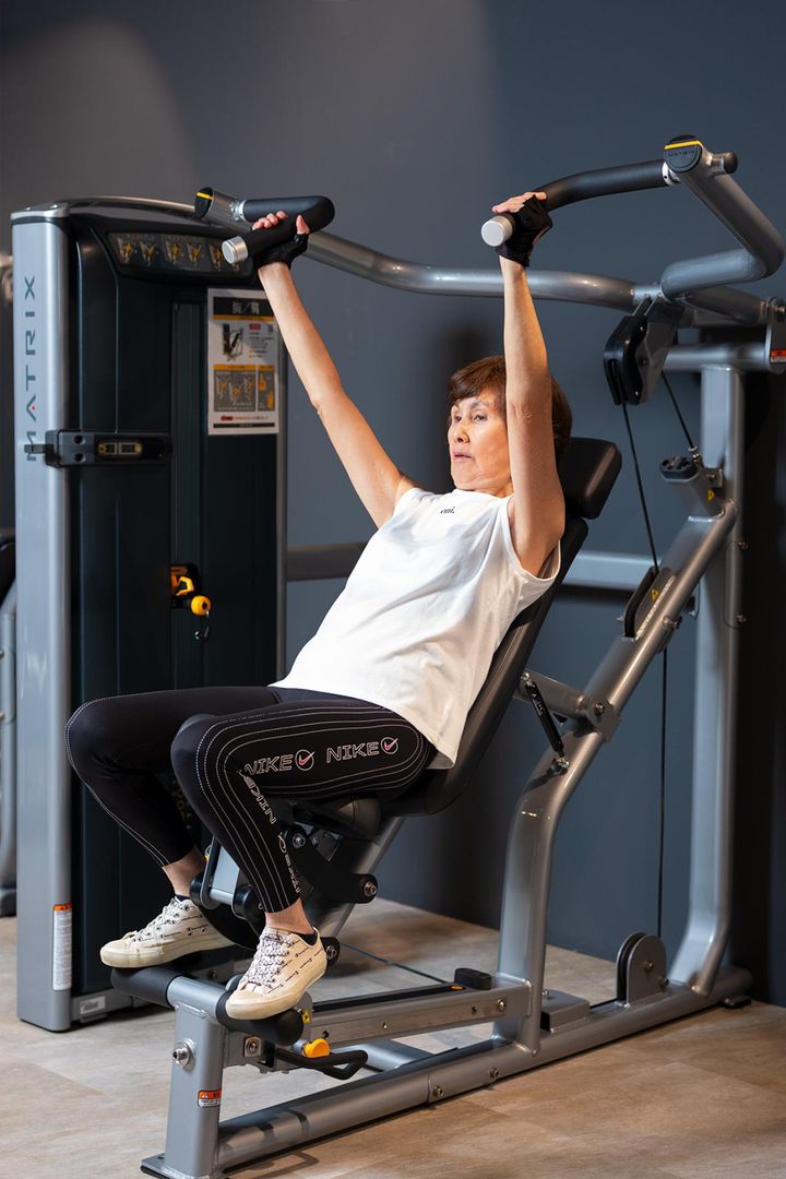 マルチプレスは軽めにセット