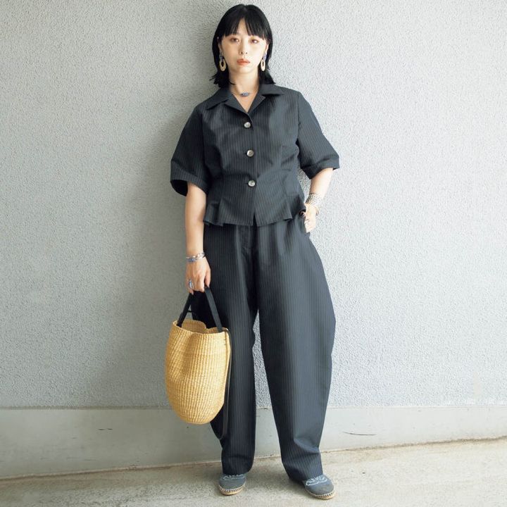 40代スナップ】ウォッシャブルで楽ちん！ 大人をきれいに見せる
