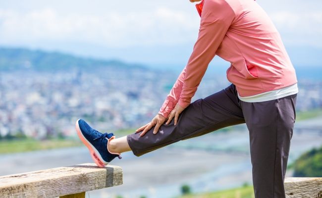 膝ストレッチイメージ