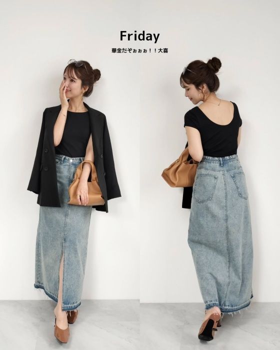 UNIQLOのブラックの「エアリズムコットンローバックブラTシャツ」