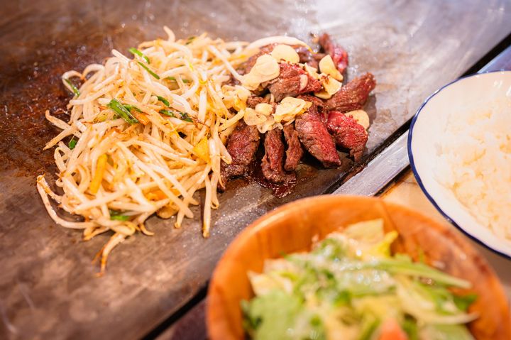 チャイムの「ステーキランチWカット」