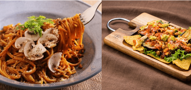 茄子とマッシュルームの八丁味噌ボロネーゼ