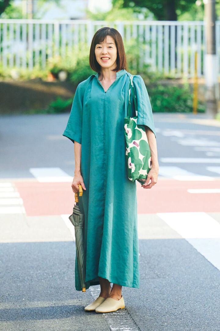 推しカラーのグリーンで気分が上がるコーディネートに