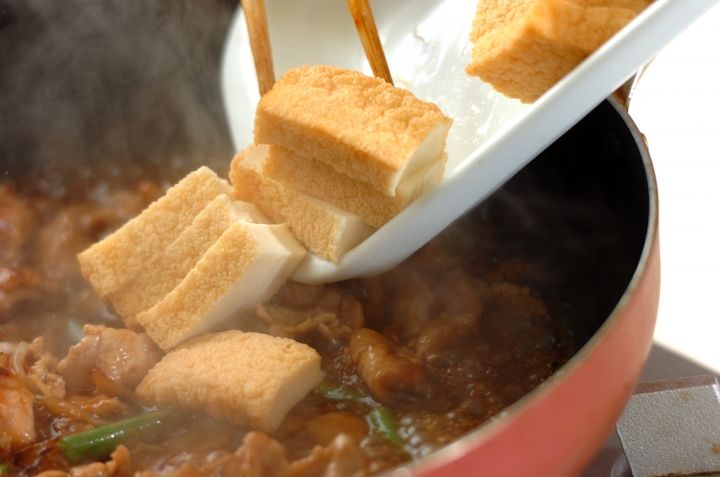 厚揚げとインゲンのトロミ炒めの作り方2