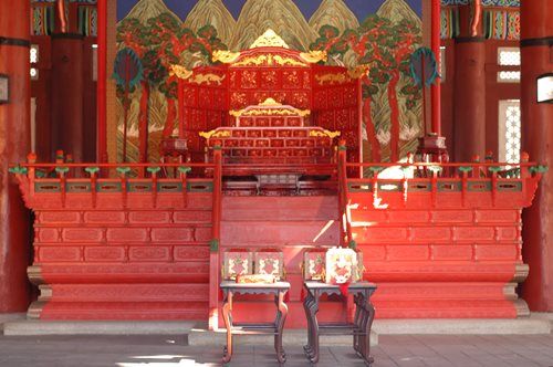 朝鮮王朝で国王を象徴する玉座