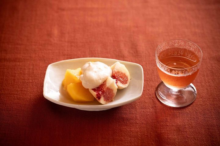 いちじく＆柿の豆腐ソース
