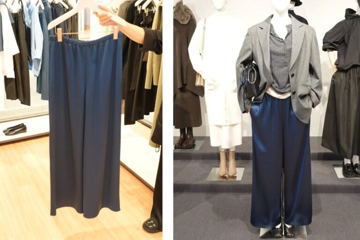 プラステ展示会25aw_サテンパンツ
