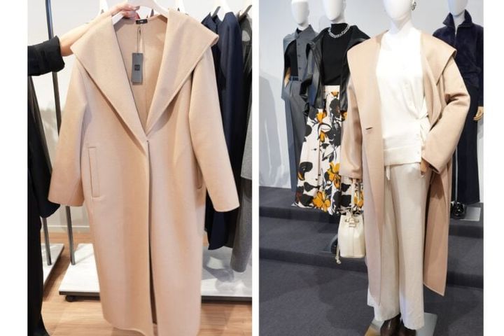 プラステ展示会25aw_ウールブレンドリバーフーディーロングコート