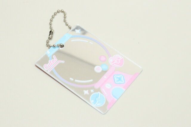 アクリルミラーキーホルダーカプセルトイ柄 デザイン