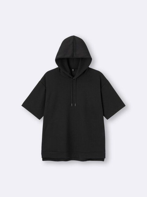 2025gu値下げ黒ドライダブルフェイスパーカ