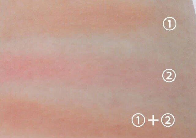 ダイソー アイデイト 2色チーク01 使用例