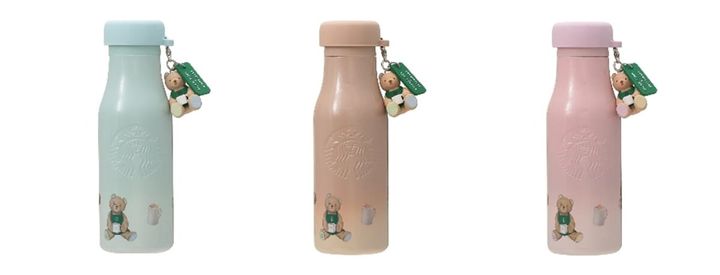 gelato pique リッドカバーベアチャーム付きステンレスボトル