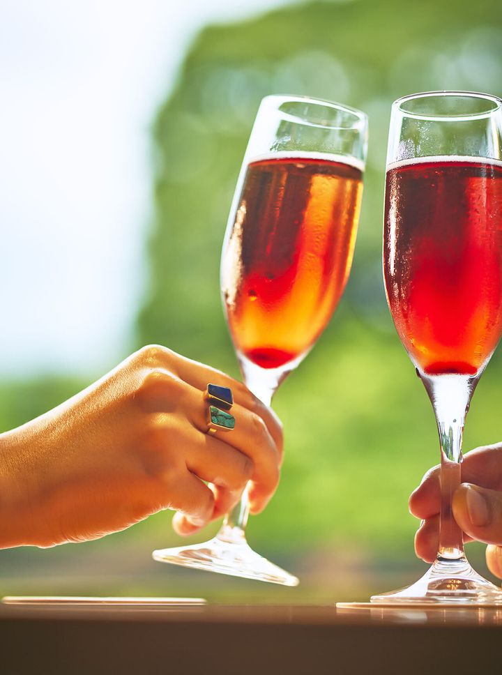 麻布十番『ティーラウンジ「ザ・ガーデン」』で提供している「キールロワイヤル」