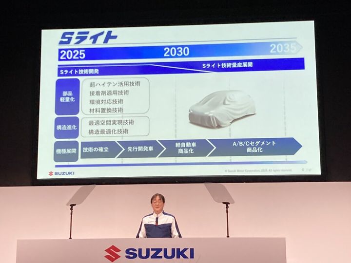 説明会では軽量化の進捗状況も報告された