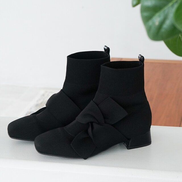 2025秋しまむら新作レディースニットブーツ