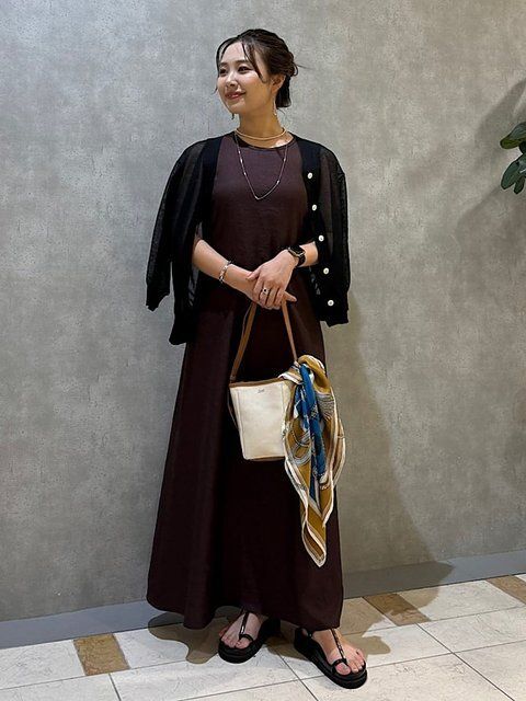 黒カーディガンコーデ2