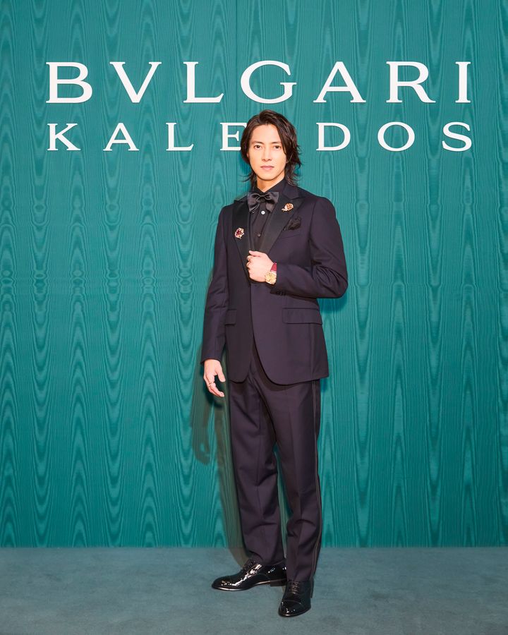 山下智久、ブルガリのフォトコールで光った大人の魅力