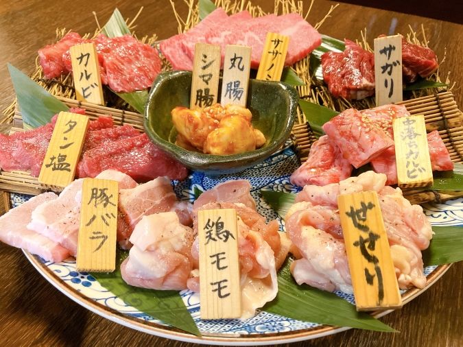 行橋ホルモン隆庵 お肉盛り合わせ