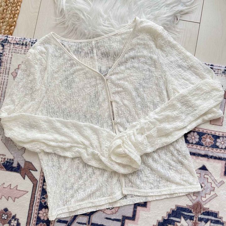 画像: レースカーディガン