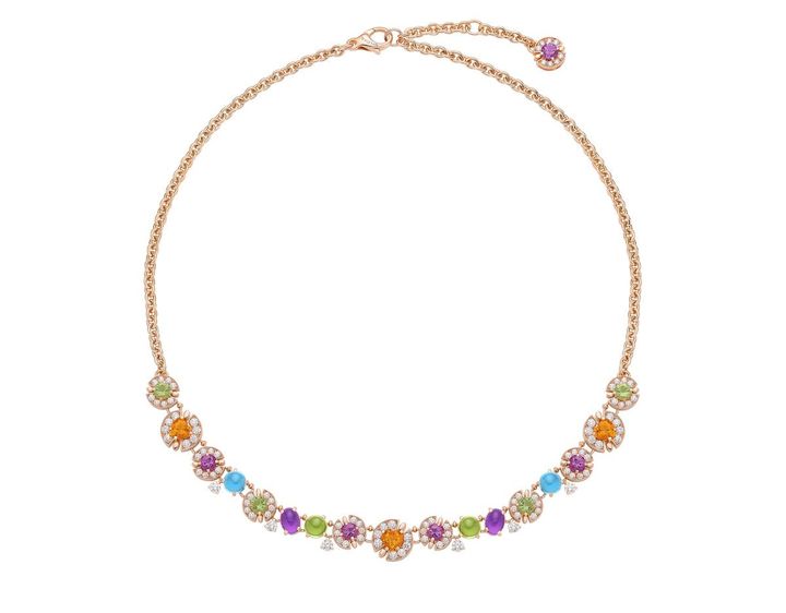 「ブルガリ アレーグラ」ネックレス（PG×アメシスト×ペリドット×シトリン×ブルートパーズ×ダイヤモンド）￥5,401,000