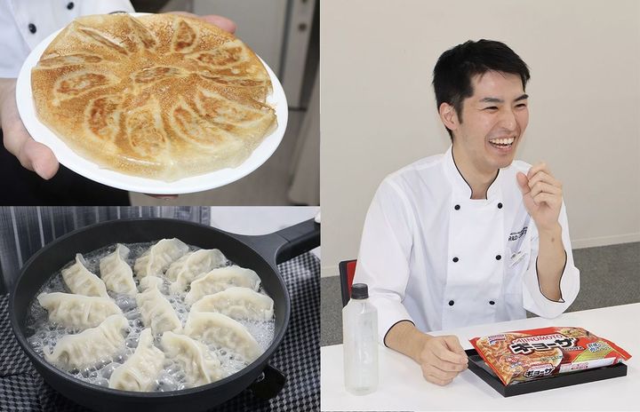 「ギョーザ」は、油なし水なしで12個キレイに焼きあがる大ヒット商品