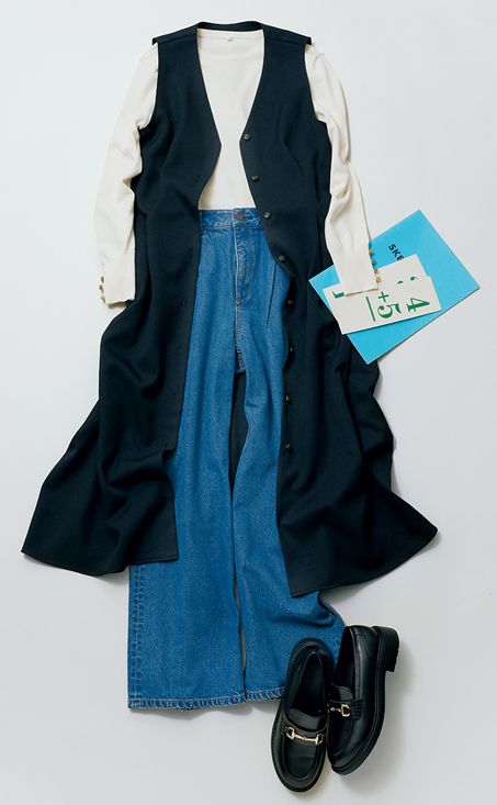 見た目より軽いジーユーのローファーで、保育園の発表会のお手伝いコーデ完成！ 秋のプチプラコーデ【最新号からちょっと見せ】の画像1