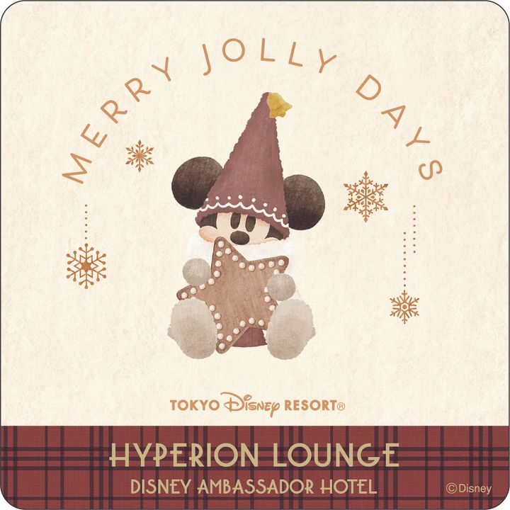 ハイピリオン・ラウンジ_“ディズニー・クリスマス”スペシャルドリンク_コースター