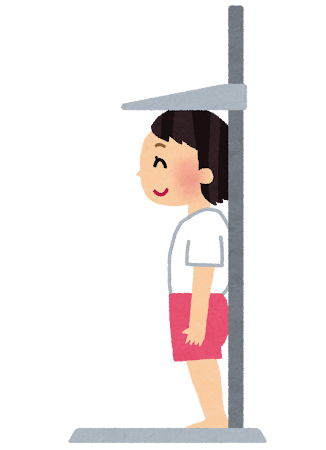 身長測定のイラスト（健康診断）