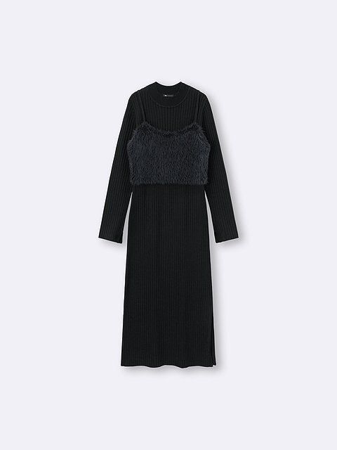 GUの2ピースビスチェセットワンピース