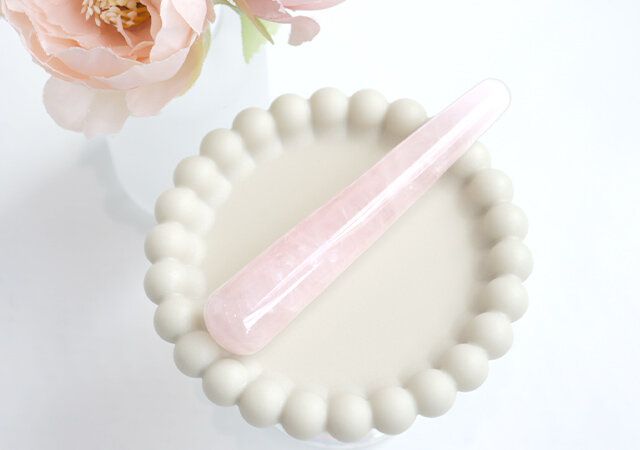 ローズクォーツ製 天然石スティック