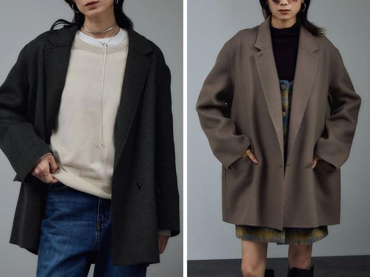 画像: 「ミドルウールコート」各￥59,400※2025年10月上旬頃発売予定 出典：サロン アダム エ ロペ